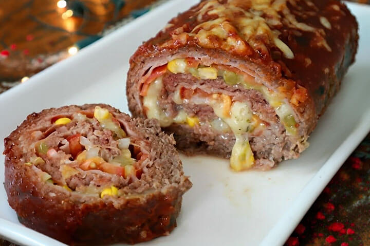 Stuffed Meatloaf Roll